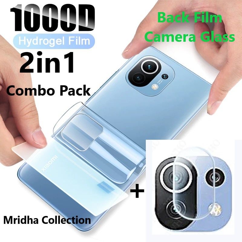 2in1 Back Protector Combo Pack for Xiaomi Mi 11X (Back Hydrogel Poly Protector+Camera Lens Protector)