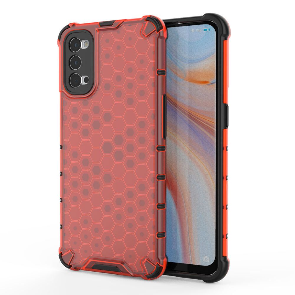 Casing for OPPO Reno4 5G Honeycomb Box PC - TPU Translucent Case Cover