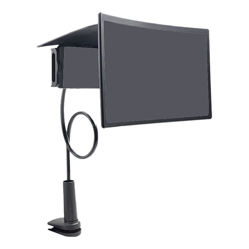 Gooseneck Phone Holder with 12inch 3D Curve Phone Screen Magnifier,HD Screen Magnifier with Adjustable Clamp Phone Stand