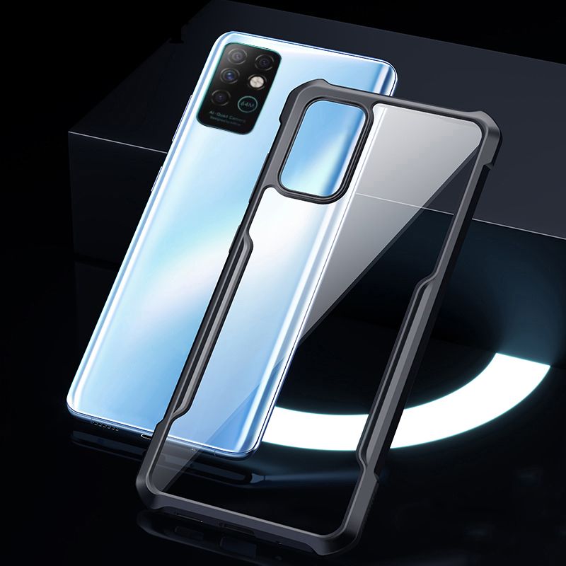 Phone case for Infinix Note 8 Back Cover Transparent clear Airbag protector Soft Frame Hard Armor Cover Infinix Note8 For cover For girls and Boys