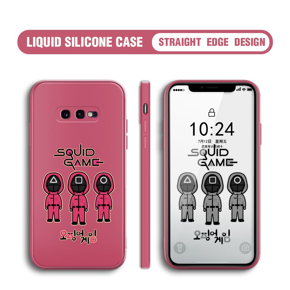 UCUC for Samsung Galaxy S10e Case Trend Cartoon Korean Squid Phone Cover Liquid Silicone Case Phone Protective Case