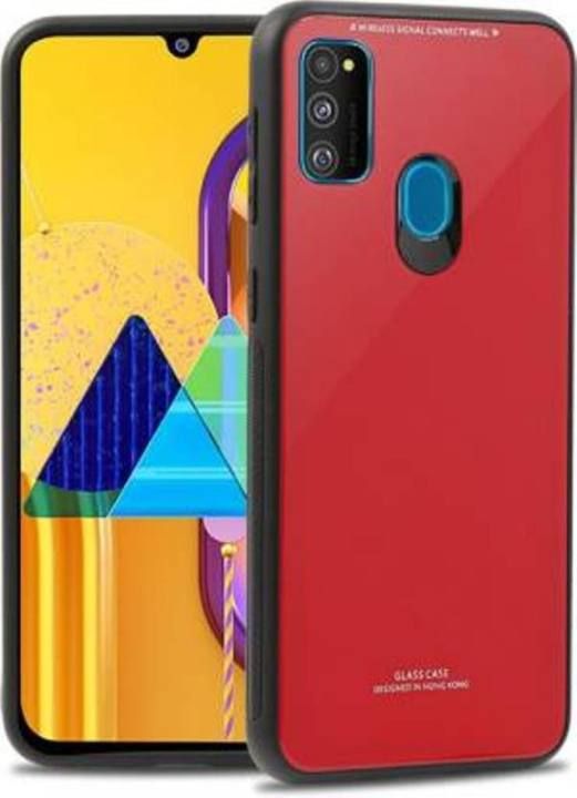 Samsung M21 “HONG KONG Design” Tempered Glass Protector Casing Glass Back Phone Cover