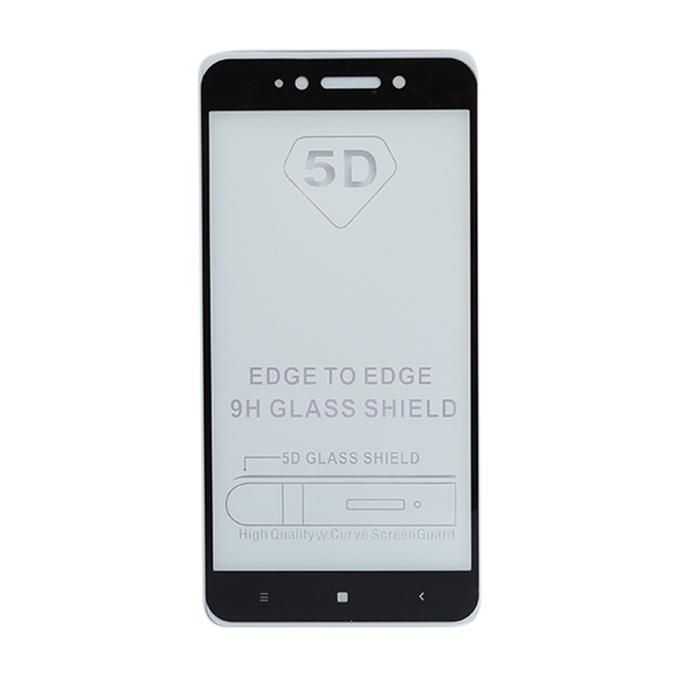5D 9H Tempered Glass Screen Protector for Xiaomi Redmi Note 5A -Black