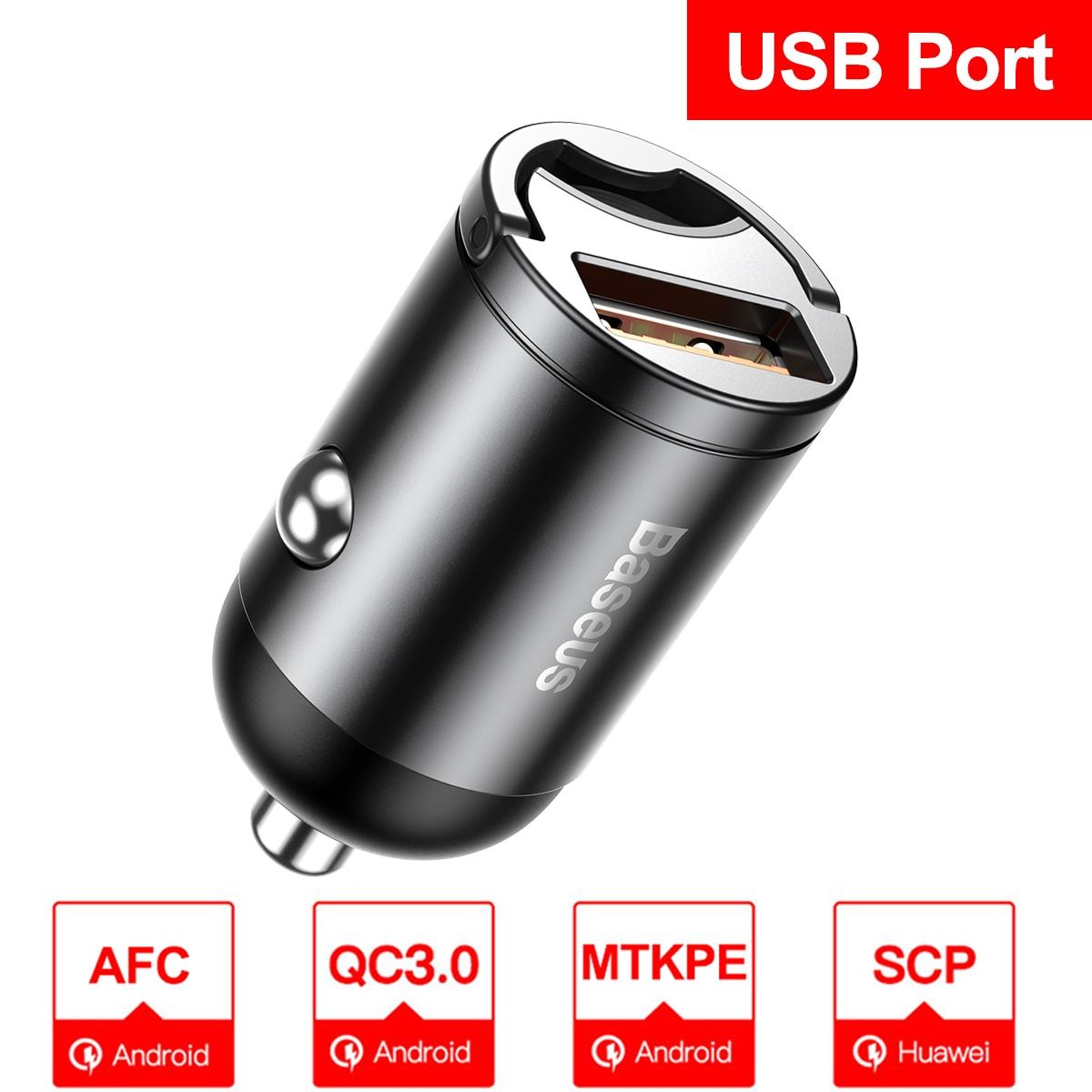 Baseus Quick Charge 4.0 3.0 USB C Car Charger For Xiaomi mi9 Huawei P30 Pro QC4.0 QC3.0 QC 5A Fast PD Car Charging Phone Charger