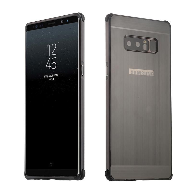 For Samsung Galaxy Note 8 Shockproof Case Hard Back Cover Aluminum Metal Frame cover casing