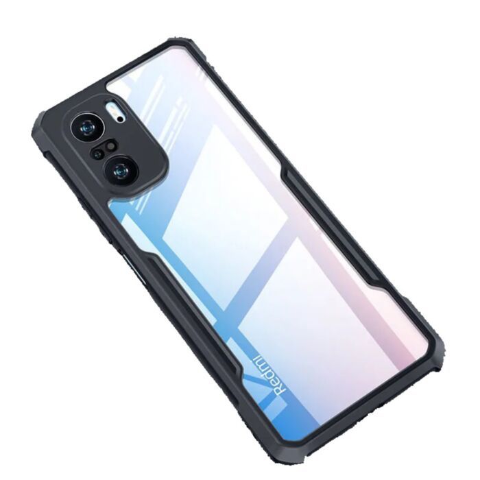 For Xiaomi Redmi K40 / Redmi K40 pro / Poco F3 +Mi 11X  Edge-Reinforced Shockproof Cushion Back Clear Hybrid Transparent Hard Cover Casing
