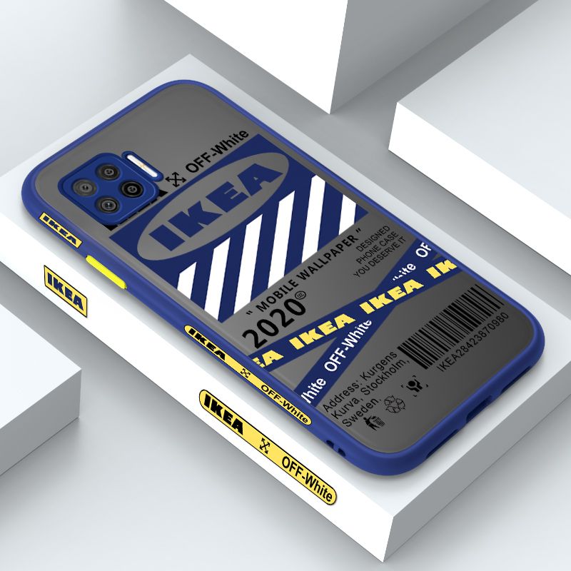 ZeroQiQi for OPPO A73 2020 Case Zebra Crossing Side Printed Pattern Design Phone Cover Frosted Ultra Thin Protective Phone Case