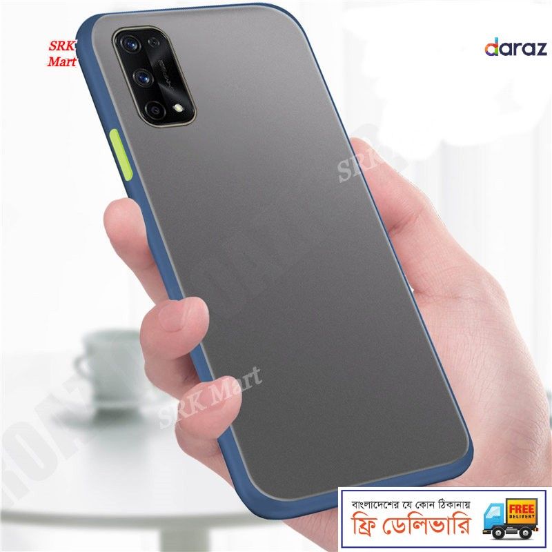 Realme 7 5G / V5 5G / Q2 / Oppo K7x - k SRK Mart Bumper cover Frosted Shockproof Protection Casing Hard Phone Case Matte Back Cover