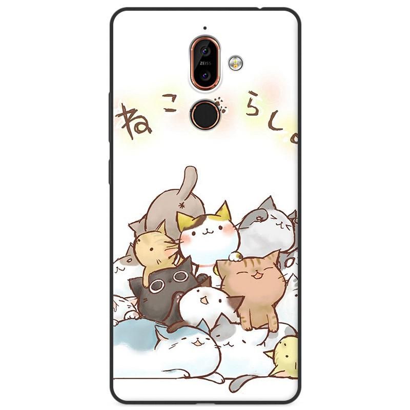 Cartoon Print Soft TPU Silicon Shockproof Case for Nokia 7 Plus