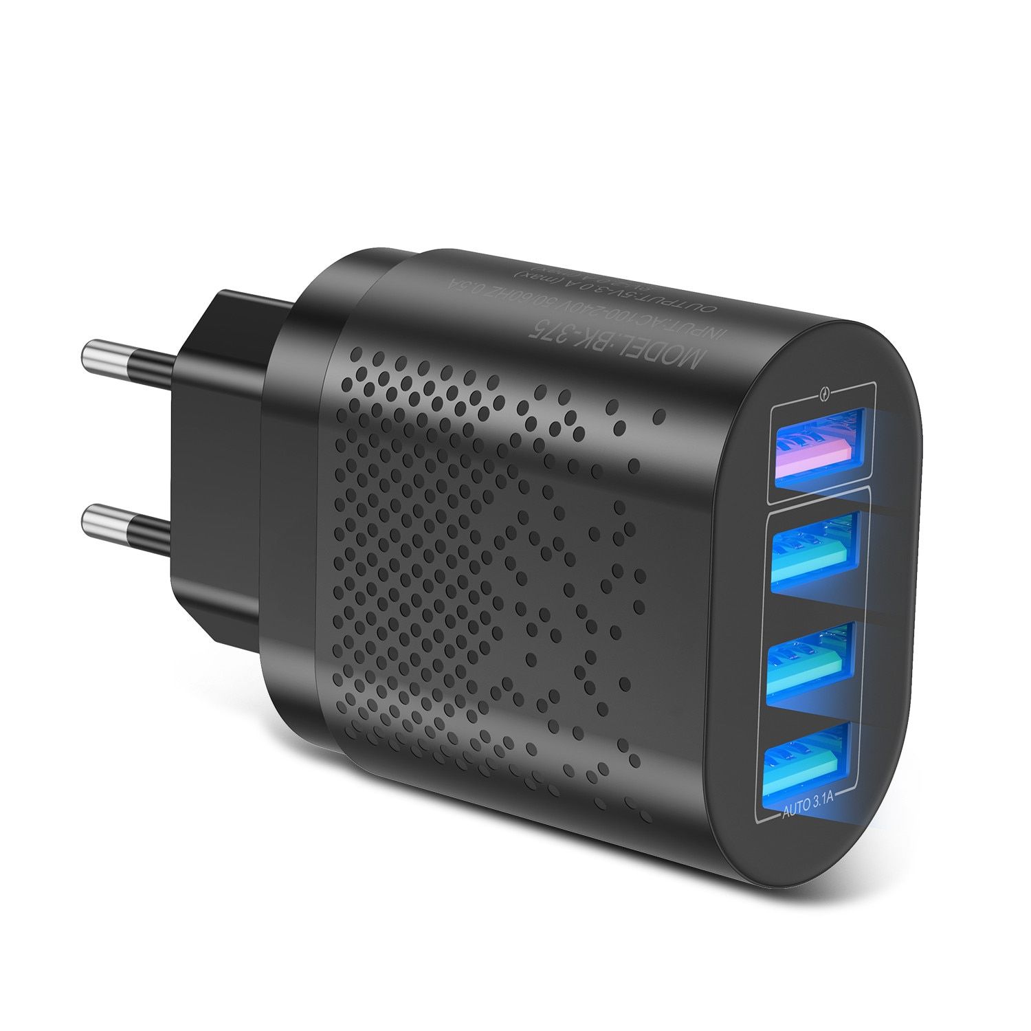 Mobile Phone Charger Power Adapter Multi-Port European Regulation Charging Head USB Standard 3A Fast Charging Head USB Charger