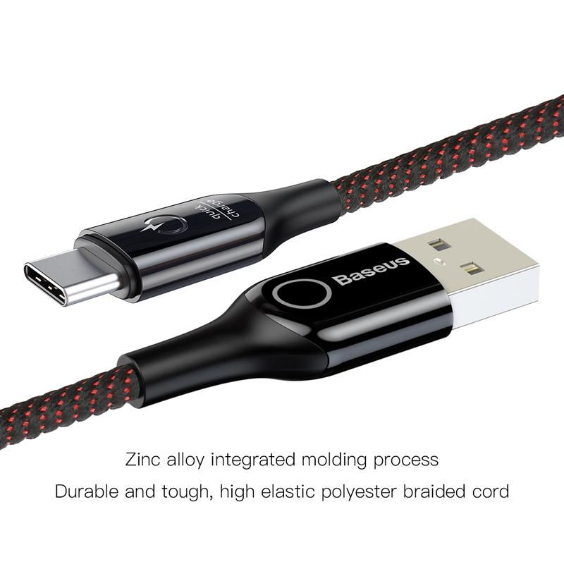 Remax Type C USB Data Cable Flat QC-3 Charging Cable 2.1A Durable USB C Fast Charger Cable