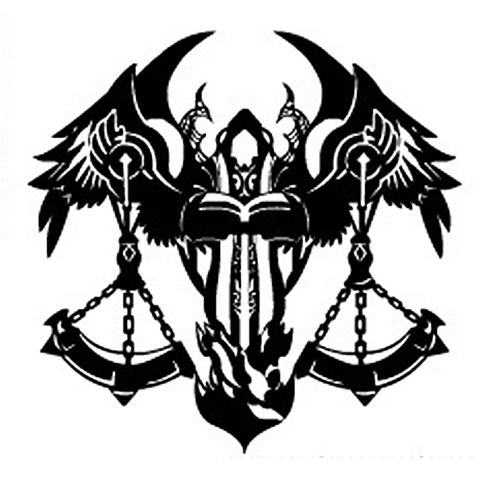 1PCS LOL Black  3D DIY Metal Stickers Computer Sticker Animation - Black I Place Of Adjudication