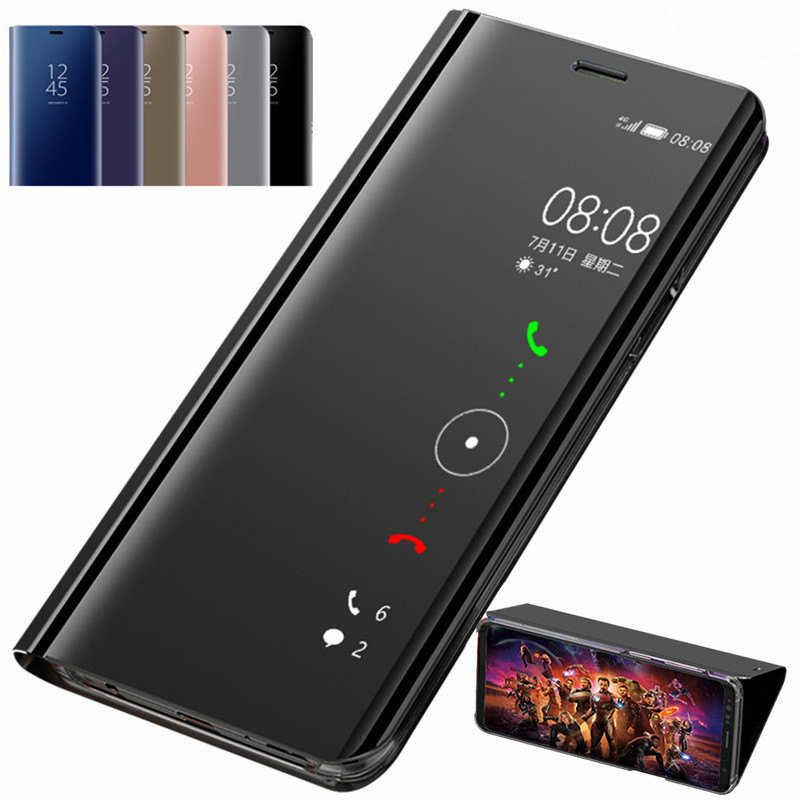 For Samsung Galaxy Note10 Plus / Note 10 Pro Smart View Case Mirror Flip Case Luxury Clear View Leather Cover