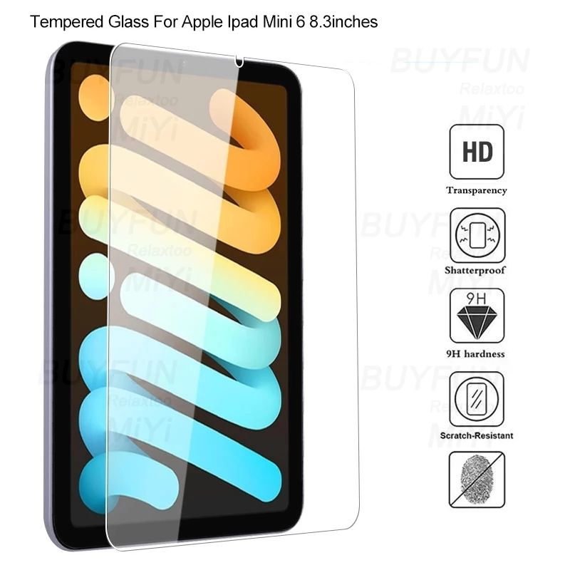 9h HD Tempered glass Screen Protector For Apple iPad Mini 6th Generation 8.3 inches A2568 Scratch Proof