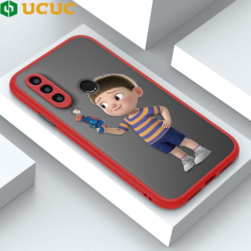UCUC for Huawei Y7P Back Cover Naughty Little boy Frosted Transparent Hard Phone Case Thin Shockproof Full Cover Camera Protect Case
