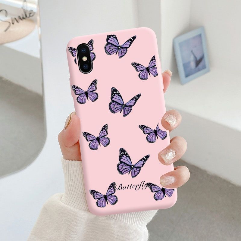Cute Butterfly Daisy Flower Case For Huawei Mate 20 Pro 20X 20 Lite 30 40 10 Mate40 Mate20 Mate10 Mate 30 TPU Phone Cover Case