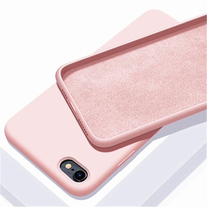 For iPhone SE 2020 2022 Case for iPhone 13 12 Pro Max Mini Cover Liquid Silicone Phone Case for iPhone 11 X XR XS Max 6 7 8 Plus