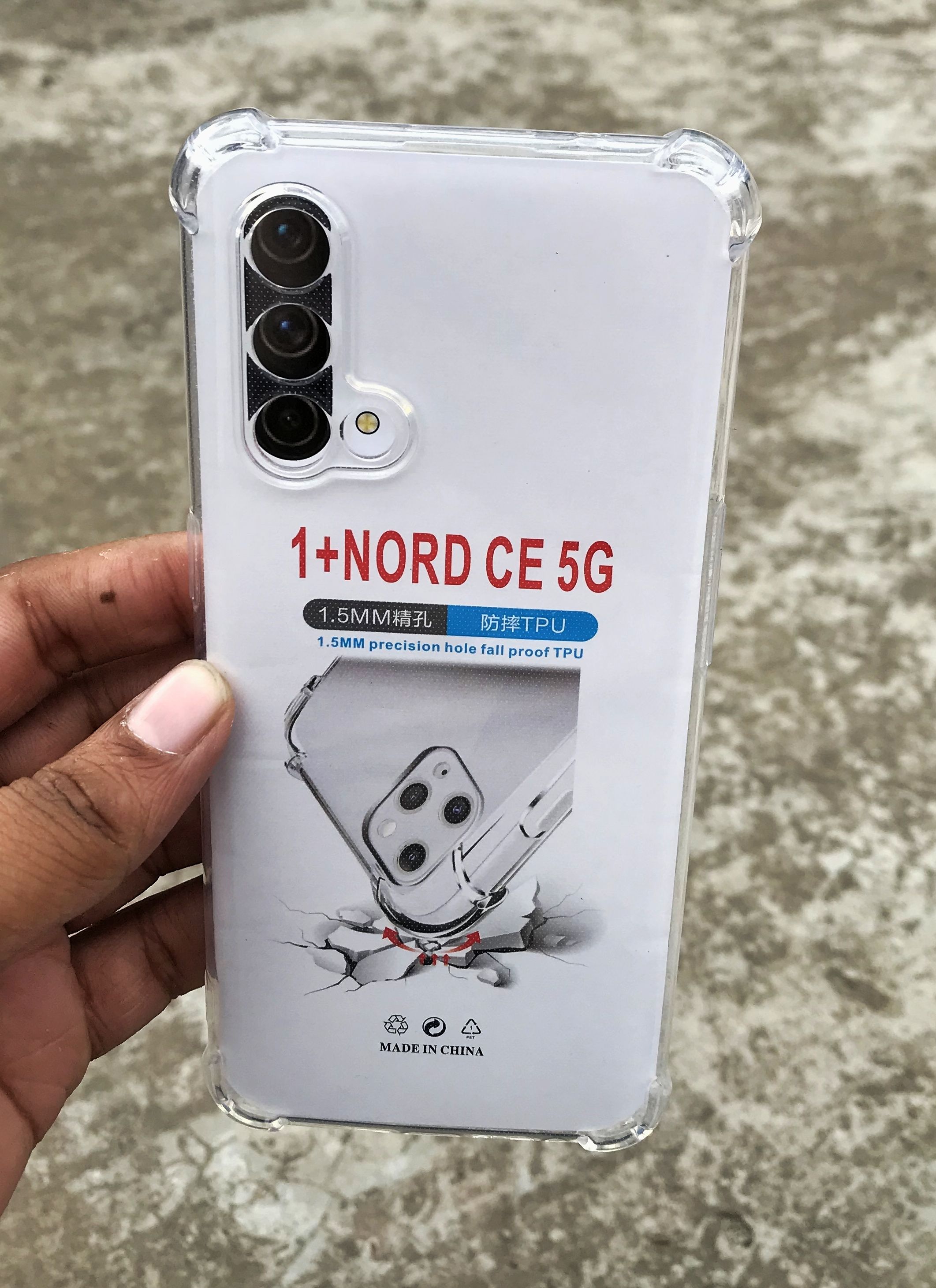 For OnePlus Nord CE 5g shockproof Transparent liquid Cristal clear long time useable soft premium protective back cover