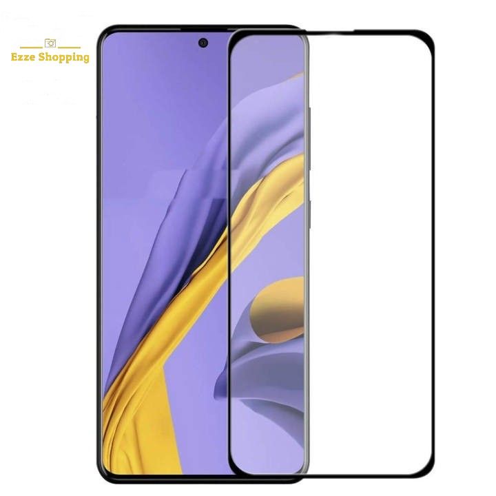Samsung Galaxy A71 - Premium   6D Full Cover Glass HD Clear Scratchproof Tempered Glass Screen Protector ...