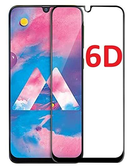 Samsung Galaxy M30 Tempered Glass Full Glue 6D/9D- Black