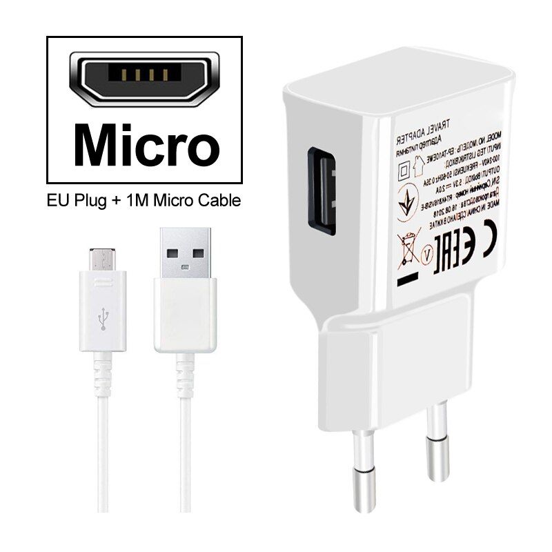 Phone Charger 2A Adapter Micro USB Data Cable for Huawei Honor 7C Y7 prime Y7 2018 Y7 Pro 2018 7C Pro Nova 2 lite 8E 7A Y6 2018