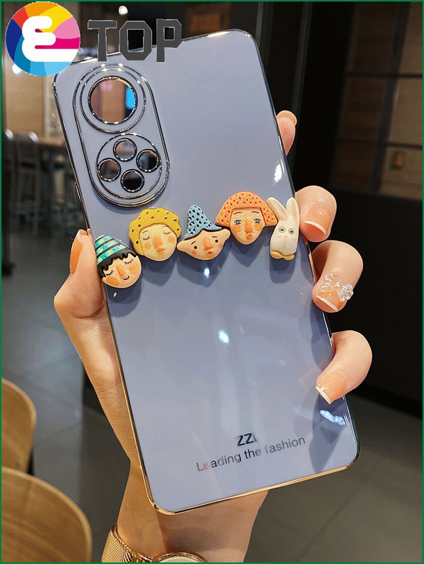 Suitable for Huawei nova9 mobile phone shell cute cartoon three-dimensional Huawei glory nova9pro all-inclusive lens silicone