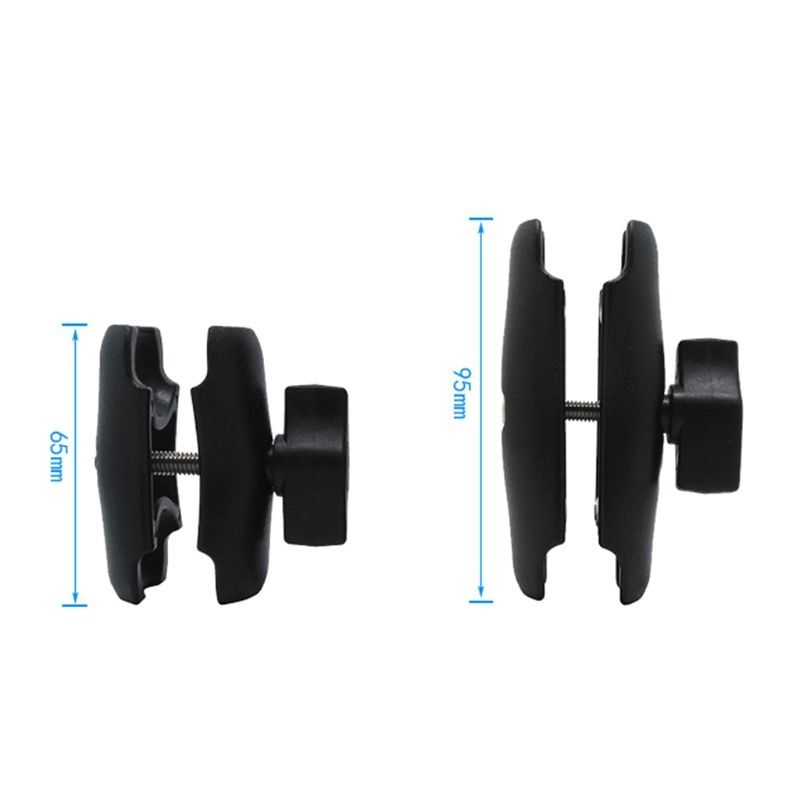 65mm or 95mm Short Long Double Socket Arm for Inch Ball Bases for Gopro Camera Bicycle Motorcycle Phone Holder for Ram Mount