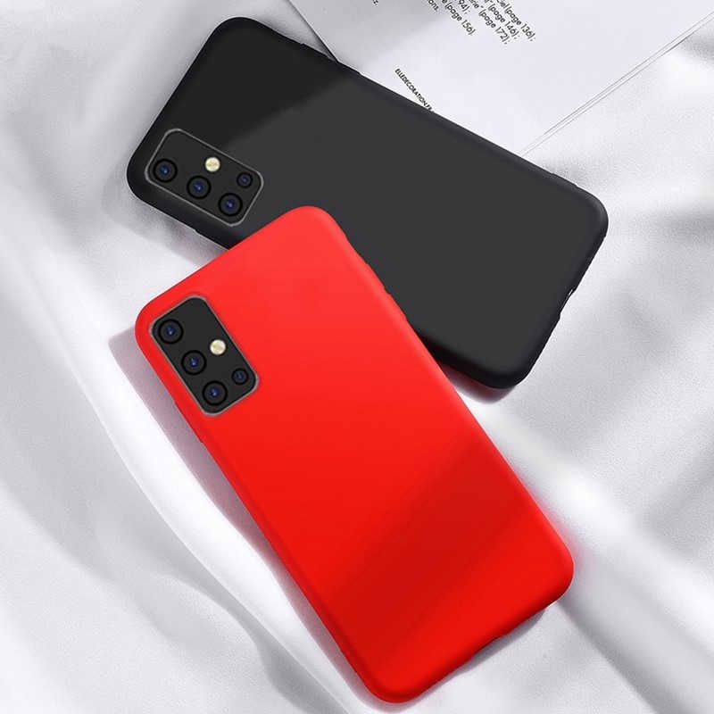Thin Soft Silicone Case For Samsung A71 Case Black Slim Soft Back Cover