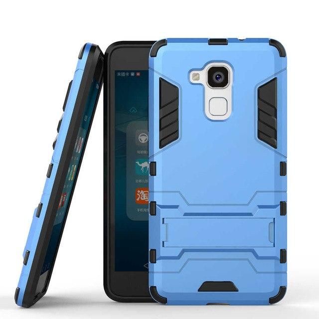 Huawei GR5 Mini Armor Shockproof Phone Back Cover - Blue