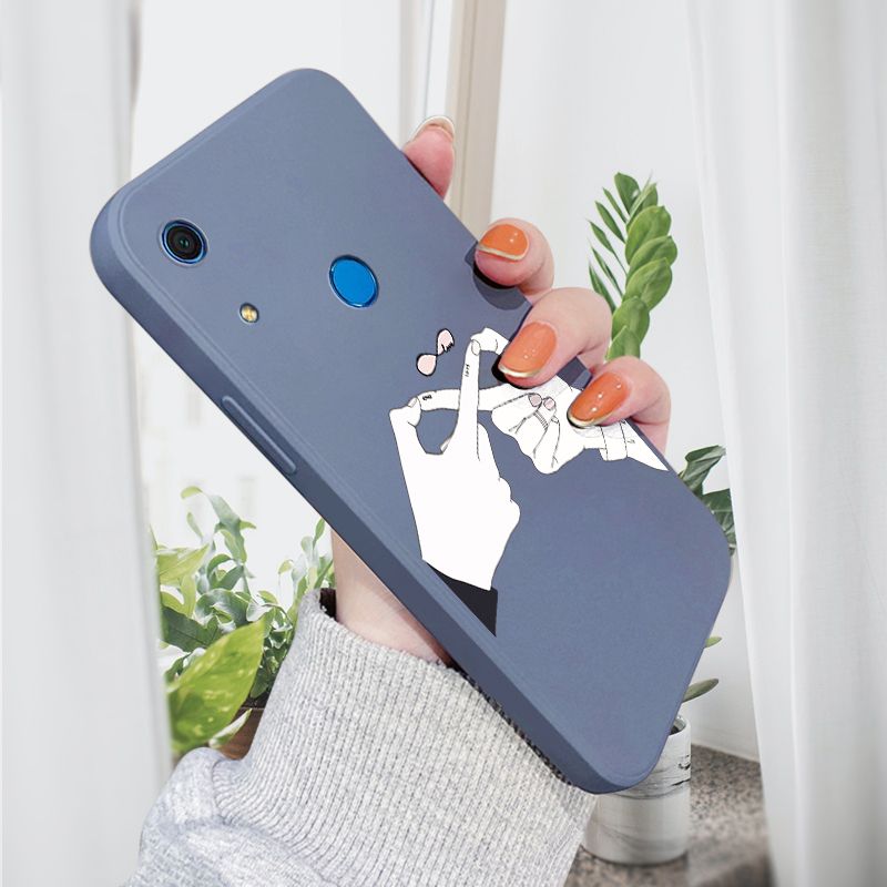 AMORVOR for Huawei Y6S Back Cover Love Infinity Side design Soft Case Liquid Silicone Phone Cases