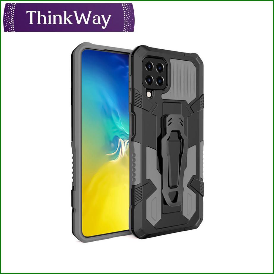 Back Clip Bracket Phone Case Airbag Protection Drop Resistant Scratch Silicone Shock Resistant TPU Phone Case For Samsung A02/M02 & Samsung A32 4G