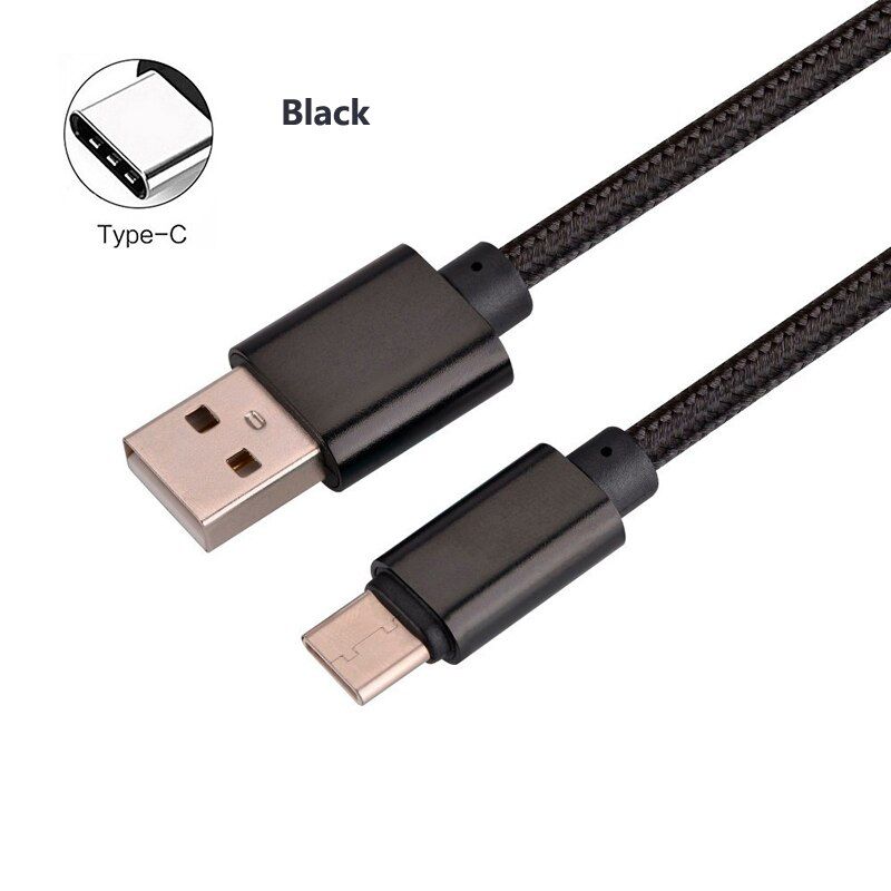 Aluminum Nylon USB Type C Data Sync Charger Cable For For Samsung A70 A80 A90 Note 9 8 A51 A20 A71 A40 A50 Type C Charging Cable