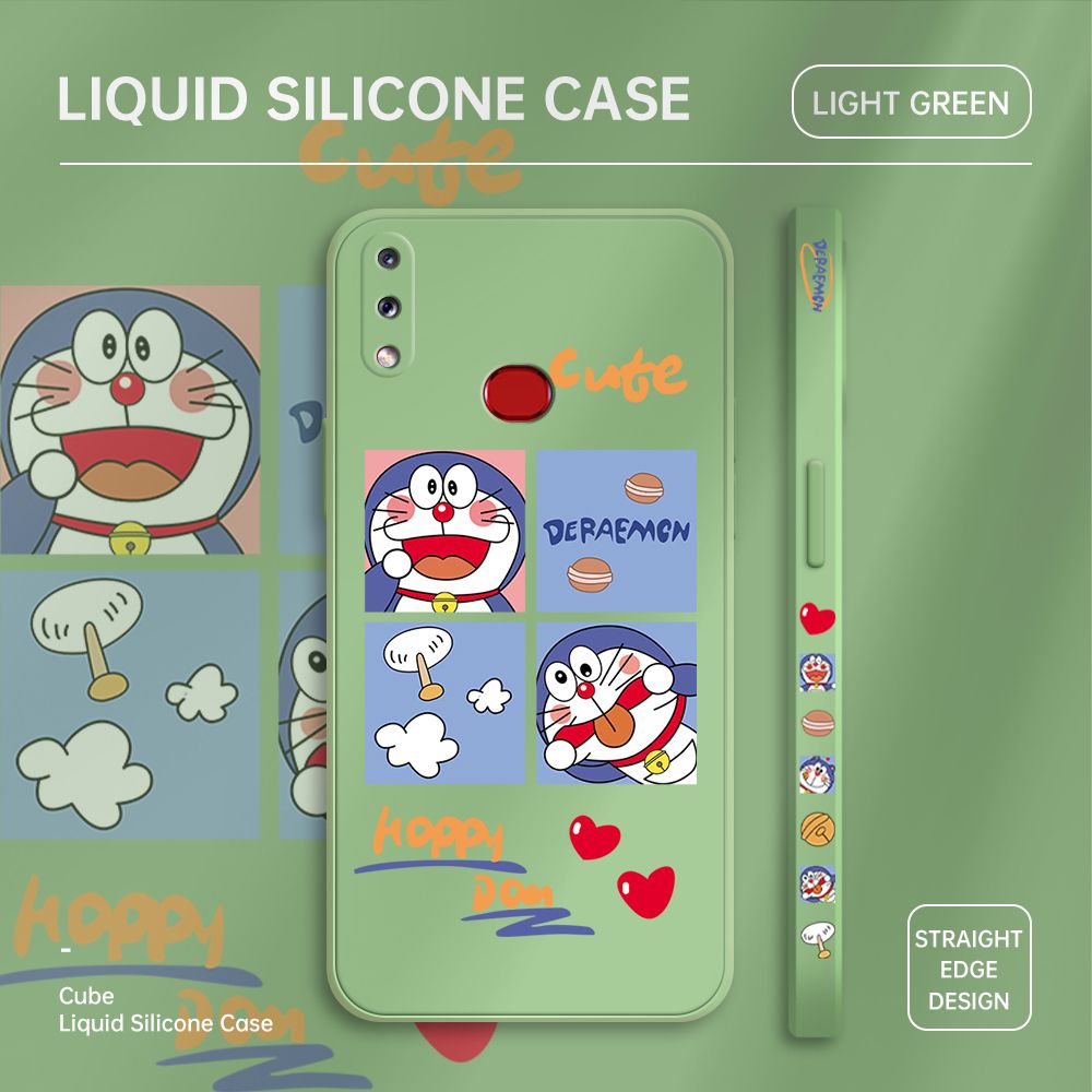 ZeroQiQi for Samsung A10S Case Cartoon Cat Phone Cover Soft Full Lens Protection Case Ultra Thin Soft Liquid Silicone Phone Case