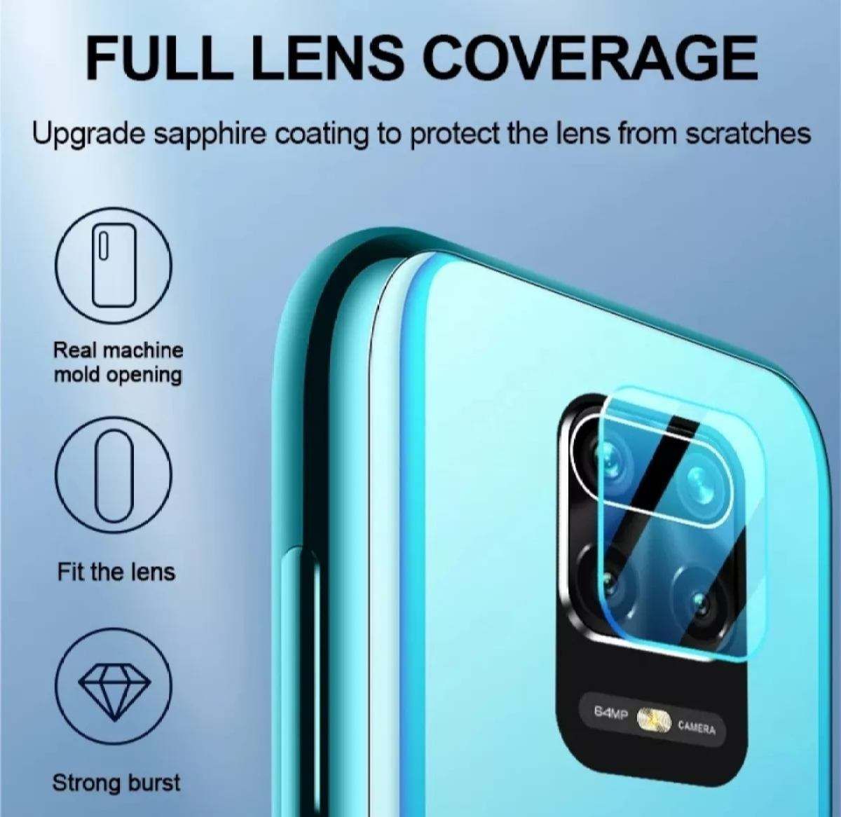 For Xiaomi Redmi Note 9 Pro / Xiaomi Redmi Note 9S / Xiaomi Redmi Note 9 Pro Max Camera Lens Protector