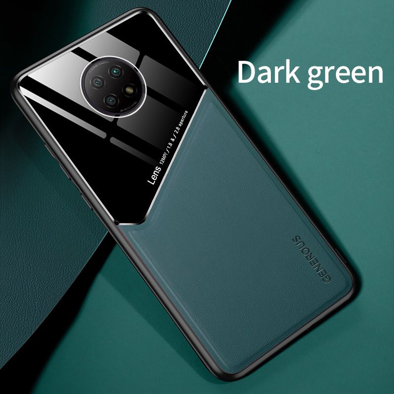 For Xiaomi Redmi Note 9T Case Mix Color Fashion Slim Back Cover Camera Protection Hardcase Leather Business Casing Compatible with Magnetic Car Holder