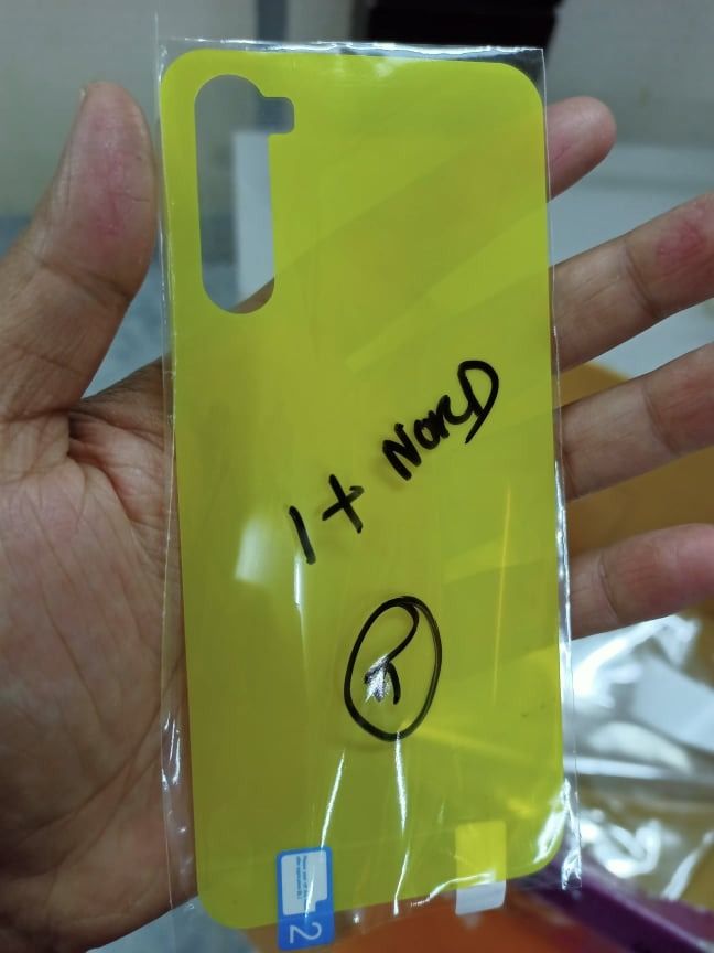 For OnePlus_Nord Transparent back protector clear poly