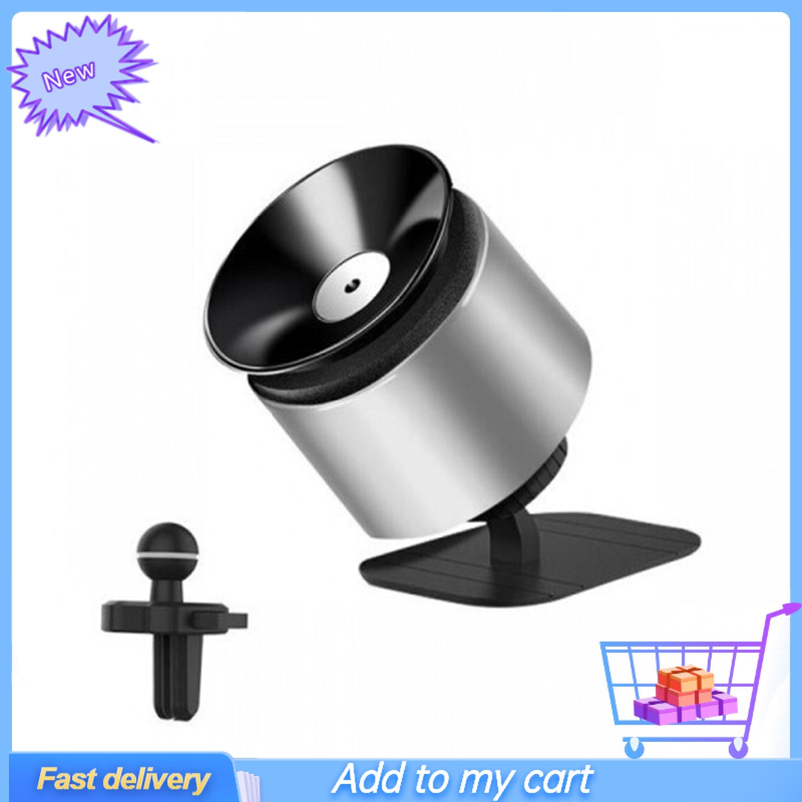 2 In 1 Universal Stable Suction Cup Magnet Phone Holder Air Outlet Car Phone Mount Phone Accessories