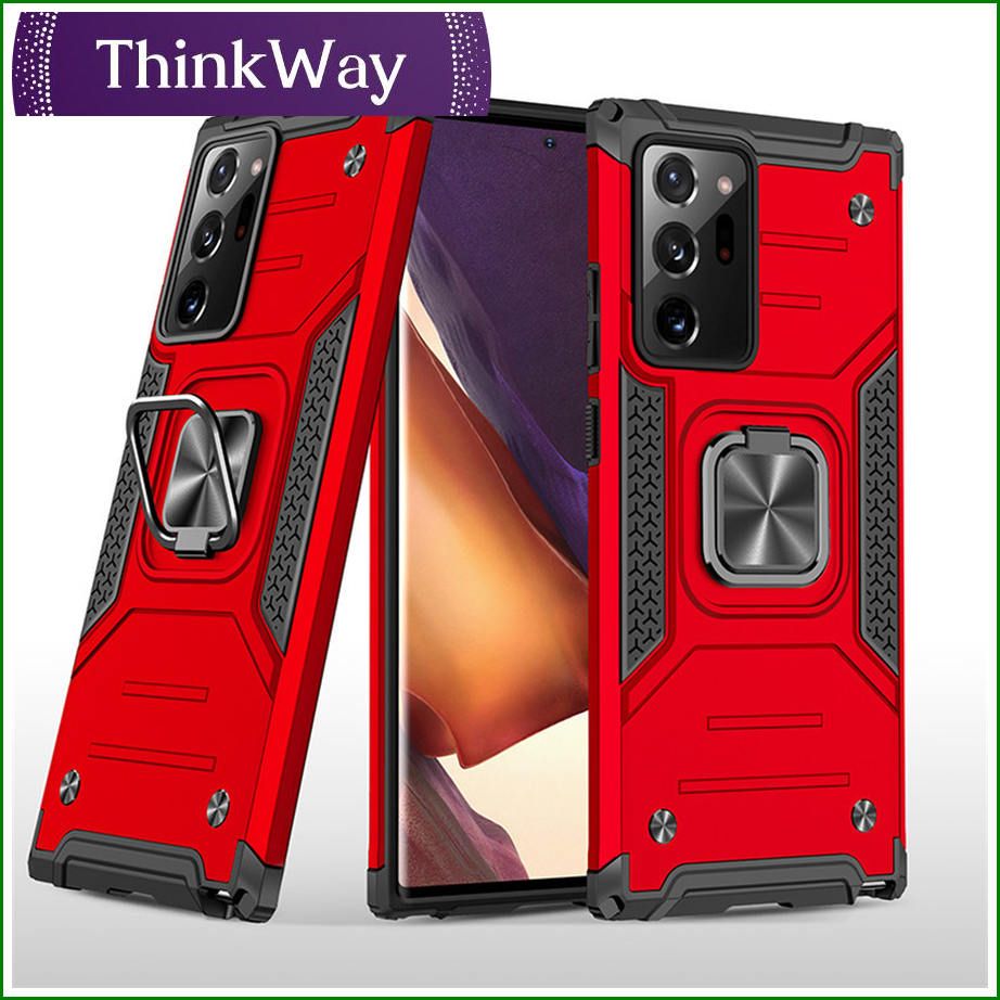 Case with Stand Magnetic Ring Holder Double Layer Shockproof Back Cover Casing For Samsung S20 plus & Samsung S20 ultra