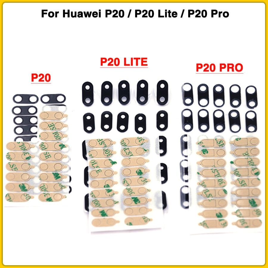 10PCS New Back Camera Glass For Huawei P20 P20 Lite P20 Pro Rear Camera Glass Lens with Glue Replacement Parts