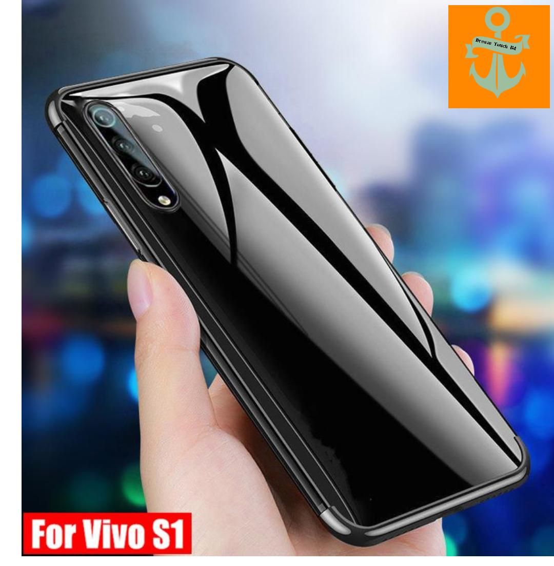 vivo s1 electroplating fashion Case Clear Transparent Back cover
