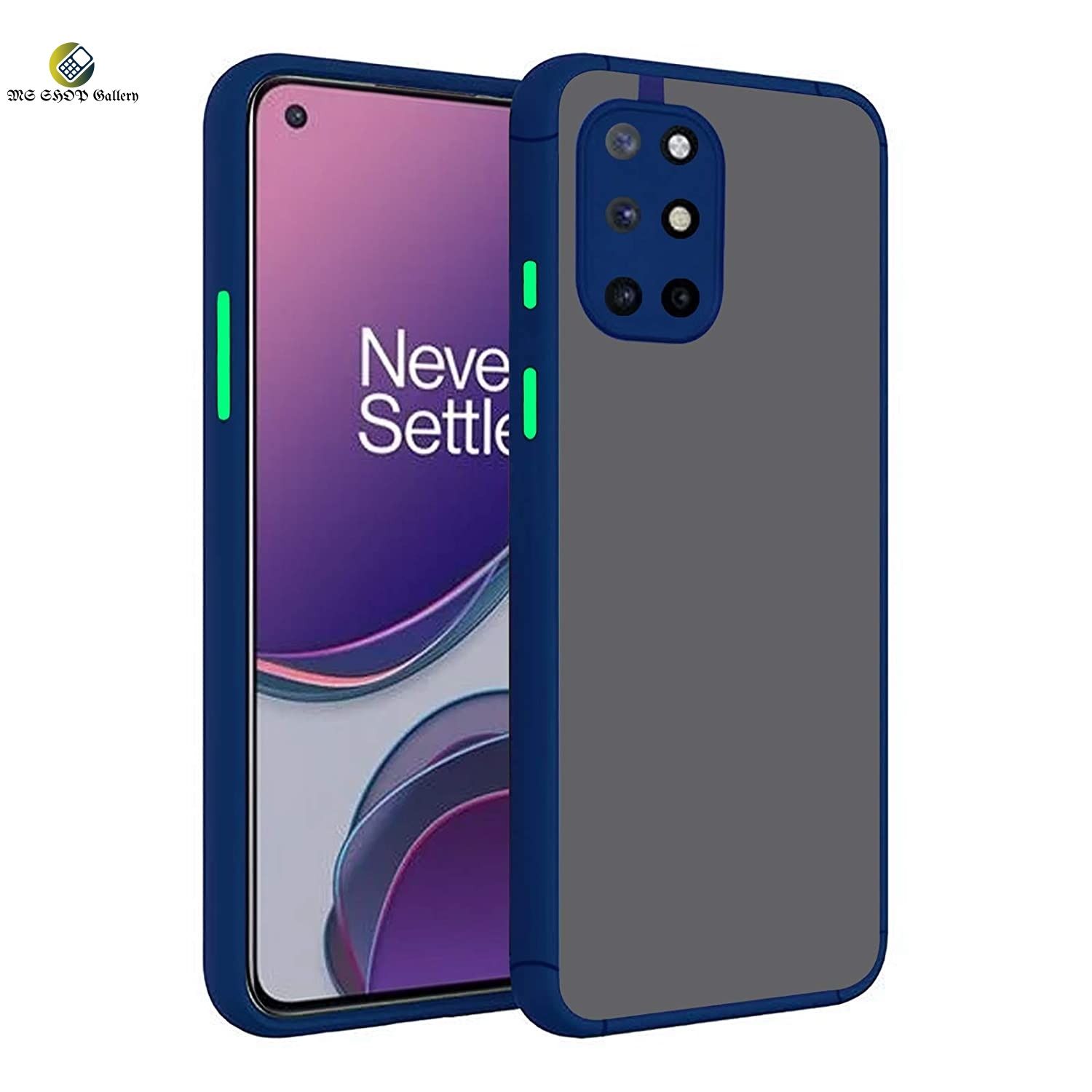 OnePlus 8T / 1+ 8T - Soft Silicone Bumper Luxurious Translucent Smoky Matte Shockproof Back Cover Case