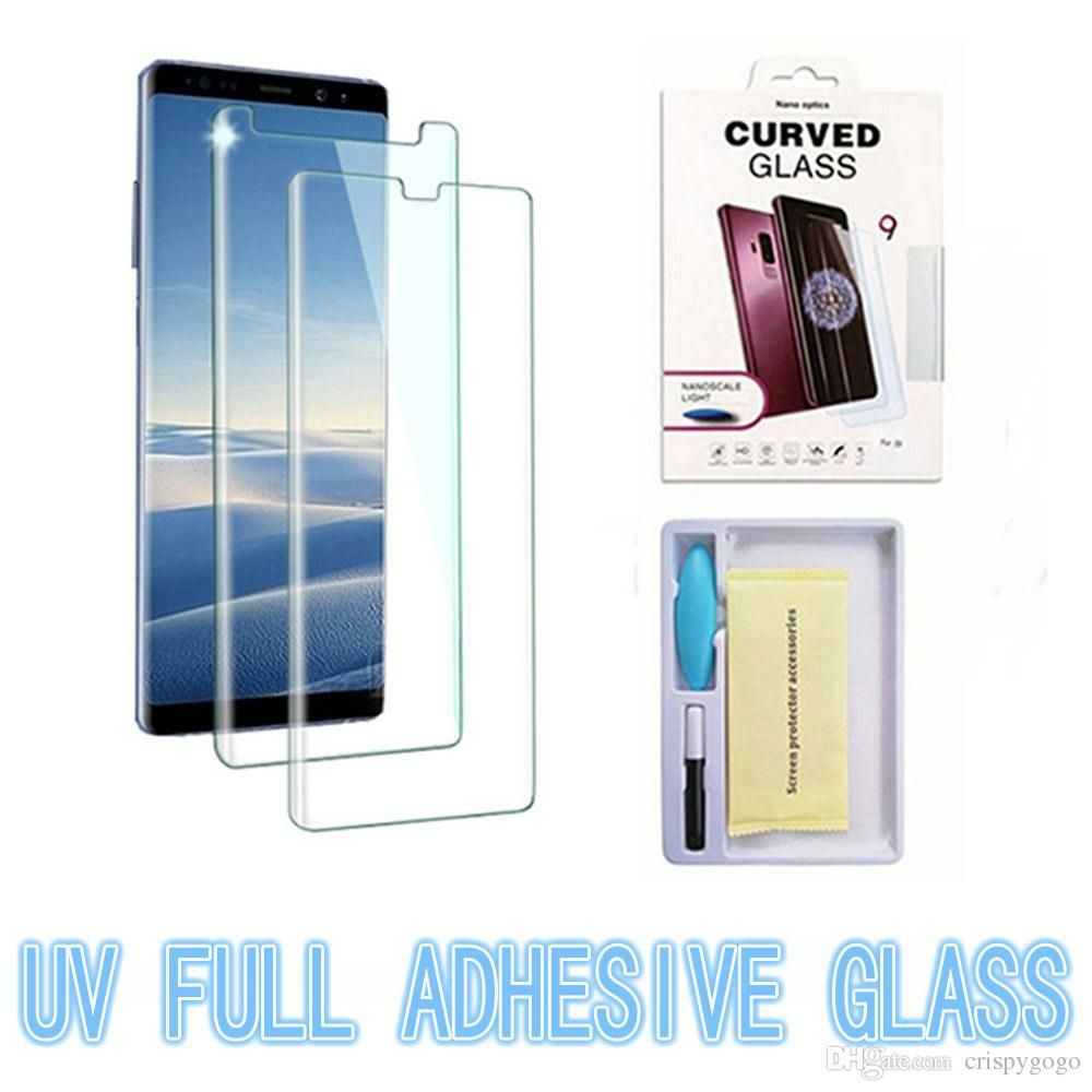 UV Tempered Glass 3D Curved Full Cover Screen Protector for - S7 edge, S6 edge, S8, S8 Plus, S9, S9 Plus