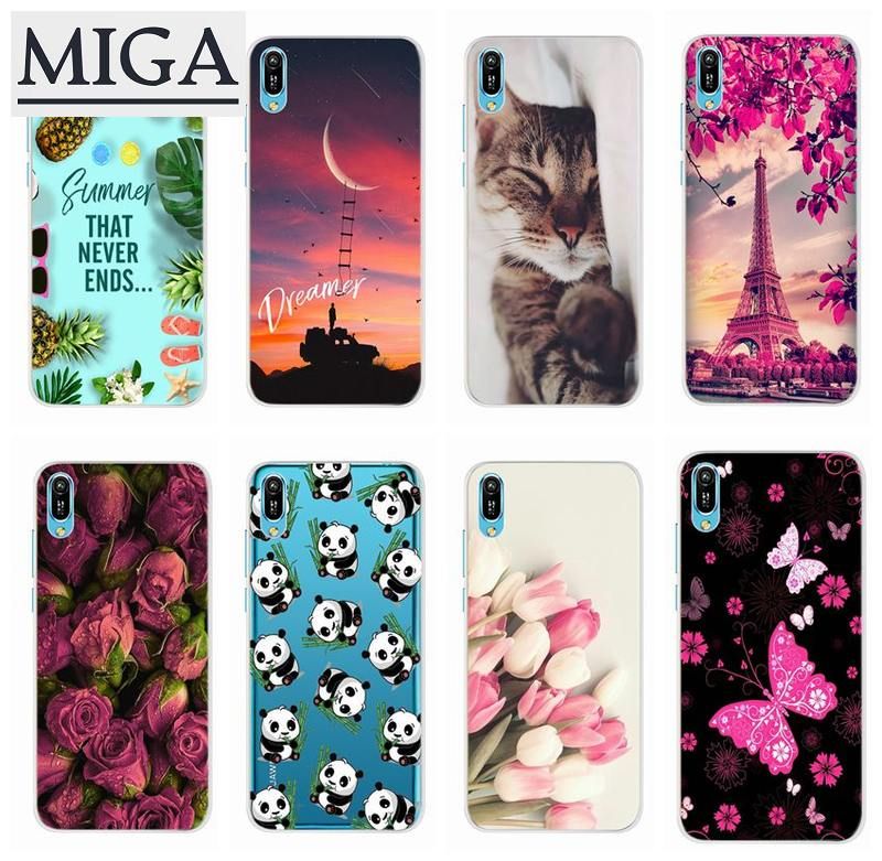 For Huawei Y6 Pro 2019 Case Soft Slim Silicone TPU Stylish Printed Shell Phone Casing