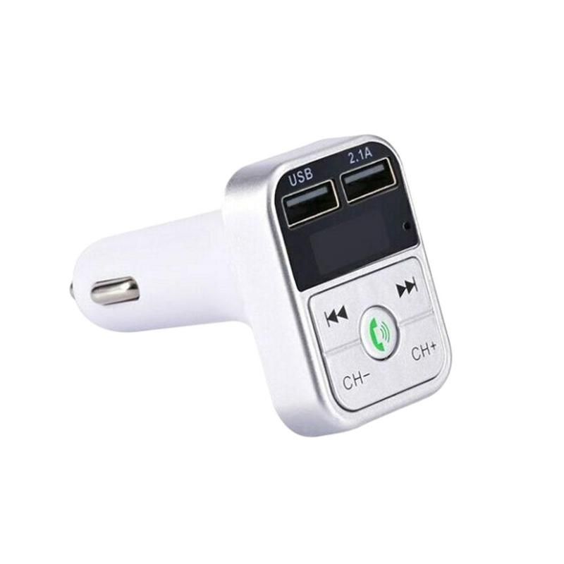 Car Bluetooth 5.0 FM Tran_s_mitter Wireless Handsfree Audio Receiver Auto MP3 Player 2.1A Dual USB Fast Charger Car Accessories