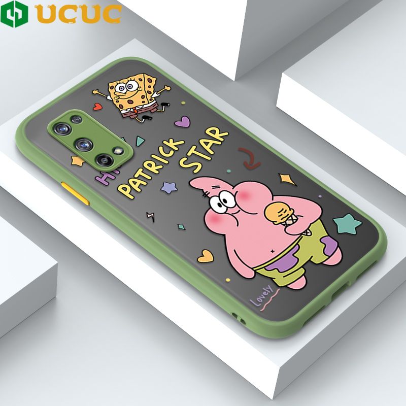 UCUC for Realme X7 Pro Back Cover Pie Gig Star Frosted Transparent Hard Phone Case Thin Shockproof Full Cover Camera Protect Case