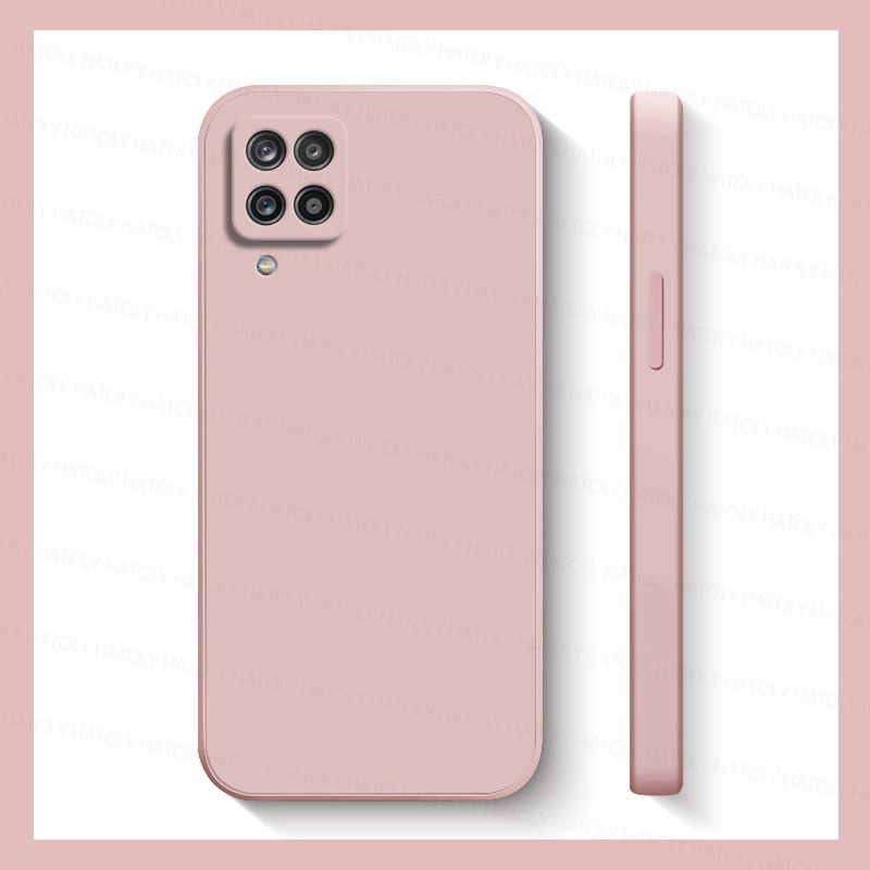 For Samsung Galaxy A12 Case Samsung S22 A23 A33 A53 A52 M52 M32 A03S Core Cover Liquid Silicon Shockproof Back Cover Samsung A12