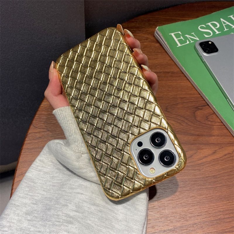 Luxury Gold Plated Electroplated Phone Case For iPhone 13 12 Pro Max 11 X Xsmax XR 8 7 Plus Mirror Flip Coque Lens Protection