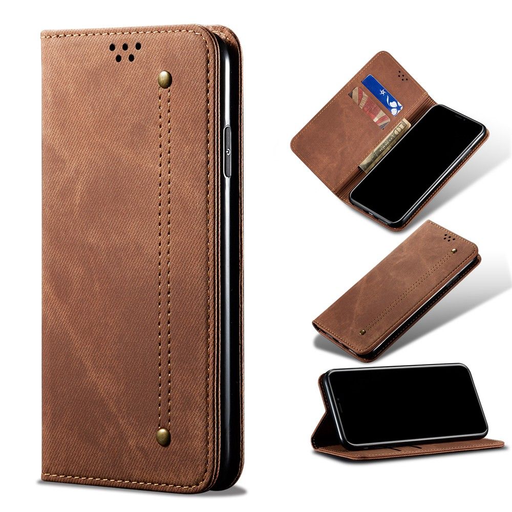 Case For Samsung Galaxy A50 / A50S / A30S / A70 / A70S Phone Cases Denim Multiple Card Slots With Stand Cellphone Casing Protective Non-slip Smart Phone Flip Cover Shell