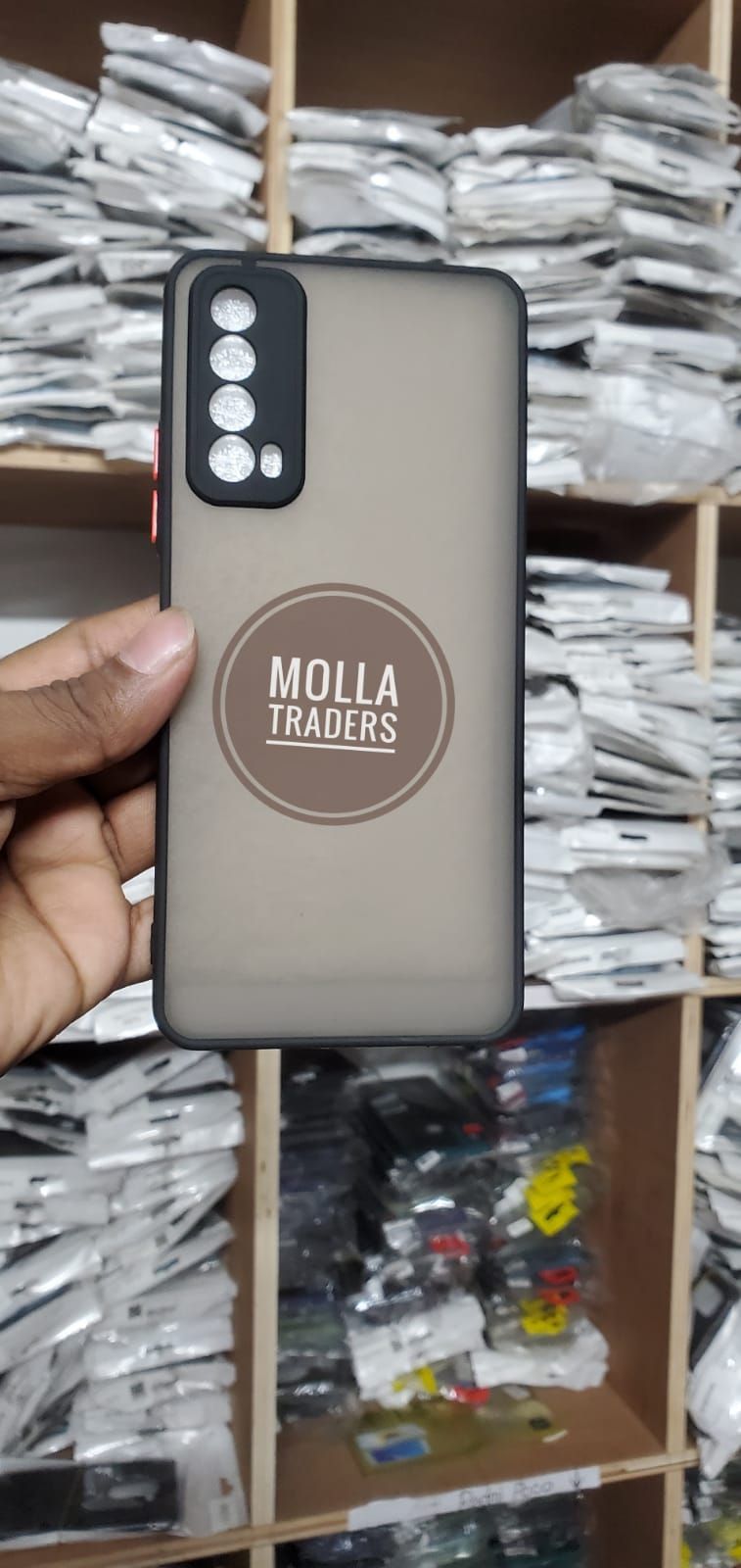 For Huawei P smart 2021 /Huawei Y7a Matte Silicone Shockproof Bumper Camera Protect Phone Back Cover