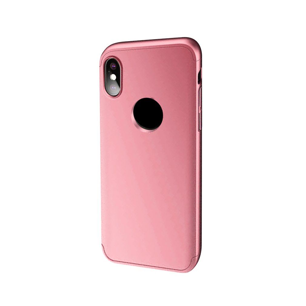 Slim Hybrid Shockproof Hard Case Ultra-thin Cover with LOGO Hole for iPhone